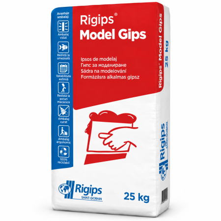Ipsos pentru modelaj Rigips Model Gips, 25 kg